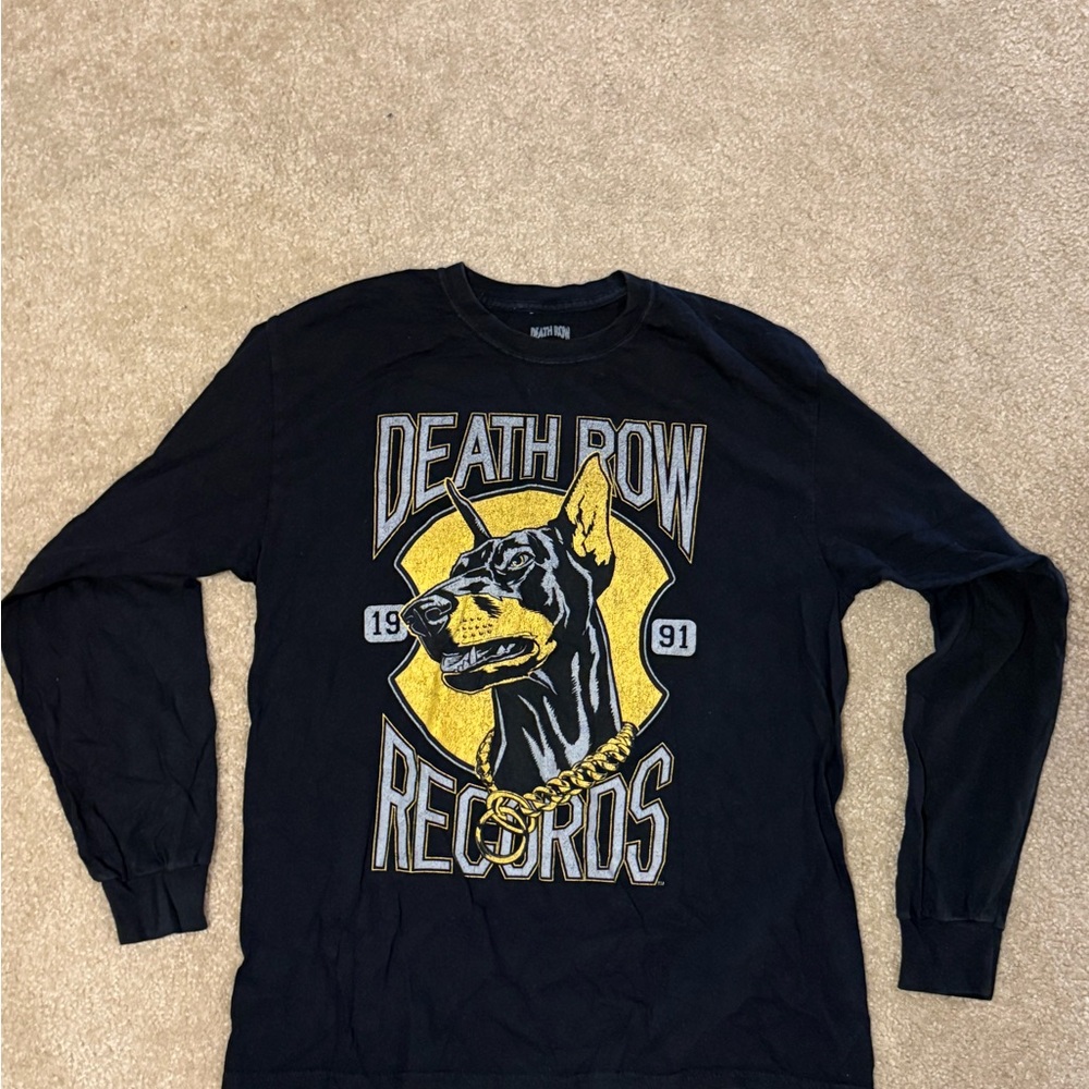Black Death Row Records Long Sleeve Shirt
